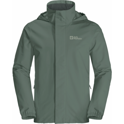Jack Wolfskin Men's Stormy Point 2-Layer Jacket Hedge Green
