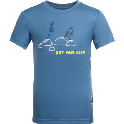 Jack Wolfskin Kids' Out And About Tee Elemental Blue