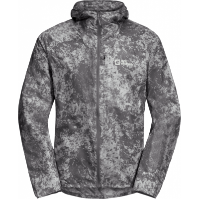 Jack Wolfskin Men's Prelight Wind Jacket Grid Camo Slate