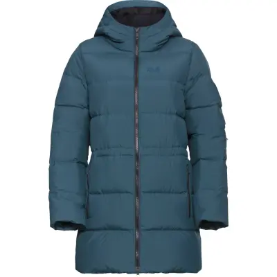 Jack Wolfskin Women's Frozen Palace Long Jacket Rds Aluminium Blue