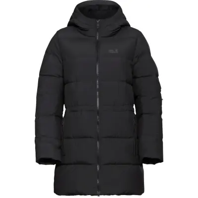 Jack Wolfskin Women's Frozen Palace Long Jacket Rds Black