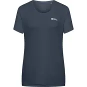 Jack Wolfskin Women's Tech Tee Midnight Sky