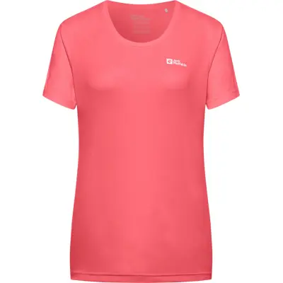 Jack Wolfskin Women's Tech Tee Sunset Coral