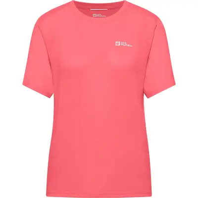 Jack Wolfskin Women's Vonnan Short Sleeve Tee  Sunset Coral