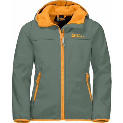 Jack Wolfskin Kids' Fourwinds Jacket Dark Green/Orange