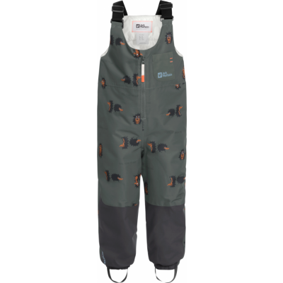 Jack Wolfskin Kids' Gleely 2-Layer Insulated Print Bib Slate Green Allover