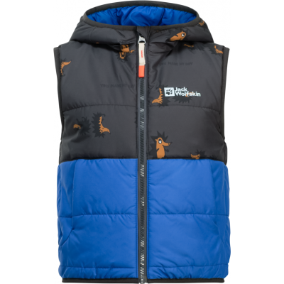Jack Wolfskin Kids' Gleely Insulated Hooded Vest Nordic Sky