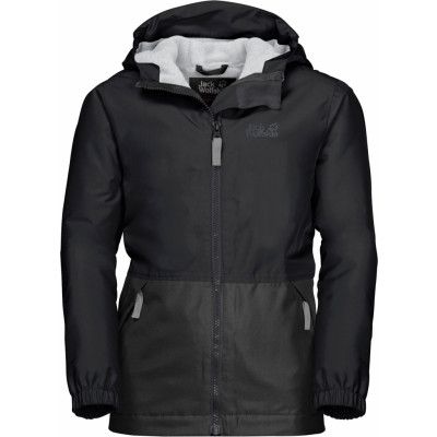 Jack Wolfskin Kids' Snowy Days Jacket Black/Light Grey