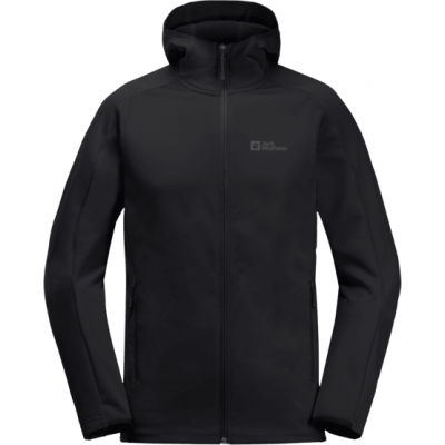 Jack Wolfskin Men's Alpgrat Hooded Full Zip Black