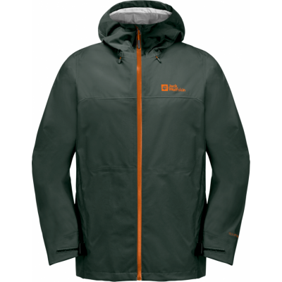 Jack Wolfskin Men's Highest Peak 3 Layer Jacket Black Olive