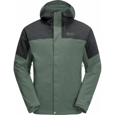 Jack Wolfskin Men's Kammweg 2-Layer Jacket Hedge Green