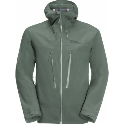 Jack Wolfskin Men's Kammweg 3-Layer Jacket Hedge Green