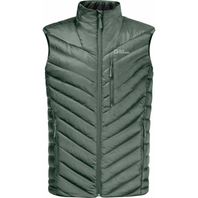 Jack Wolfskin Men's Passamani Down Vest Hedge Green