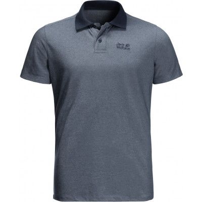 Jack Wolfskin Men's Pique Polo Night Blue