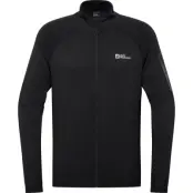 Jack Wolfskin Men's Prelight Full zip Black