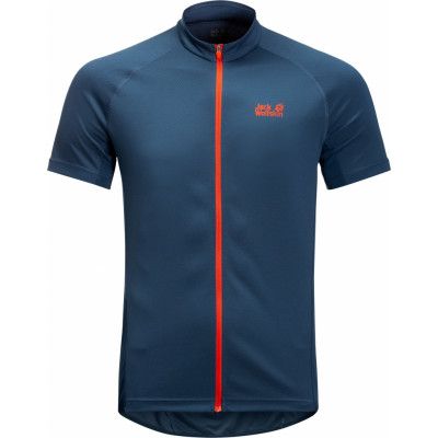 Jack Wolfskin Men's Tourer Fullzip Tee Thunder Blue