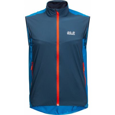 Jack Wolfskin Men's Tourer Softshell Vest Blue Pacific