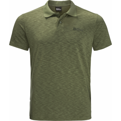 Jack Wolfskin Men's Travel Polo Greenwood