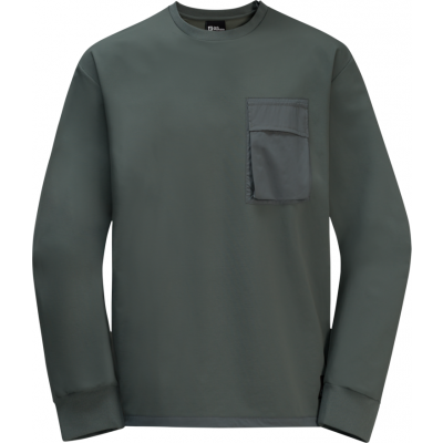 Jack Wolfskin Men's Wandermood Pullover Slate Green