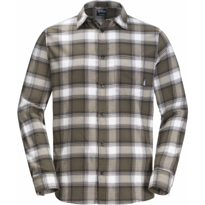 Jack Wolfskin Men's Wanderweg Shirt Island Moss 41