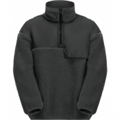 Jack Wolfskin Teens' Halfzip Fleece Granite Black