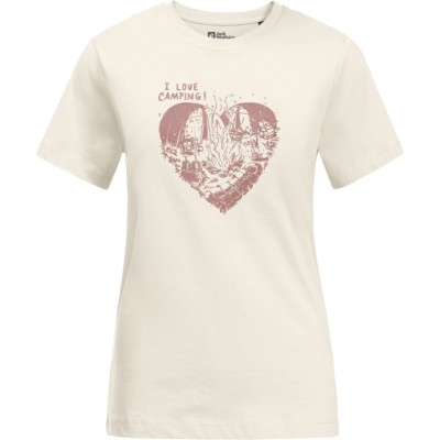 Jack Wolfskin Women's Camping Love T Cotton White