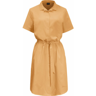 Women's Holiday Midi Dress Honey Yellow