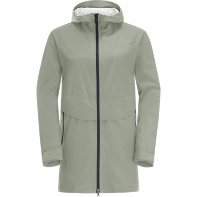 Jack Wolfskin Women's Mainkai Long Jacket Mint Leaf