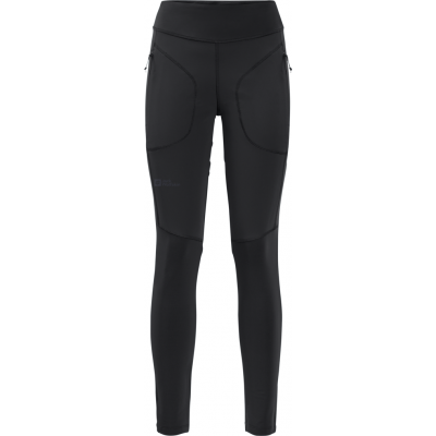 Jack Wolfskin Women's Salmaser Tights Black