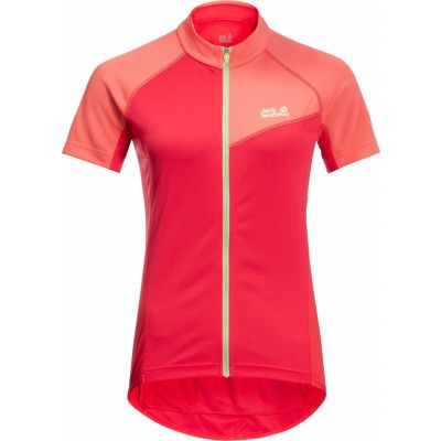 Jack Wolfskin Women's Tourer Fullzip Tee Tulip Red
