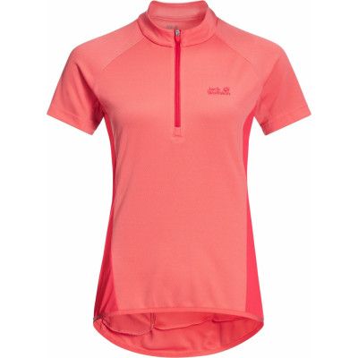 Jack Wolfskin Women's Tourer Halfzip Tee Desert Rose
