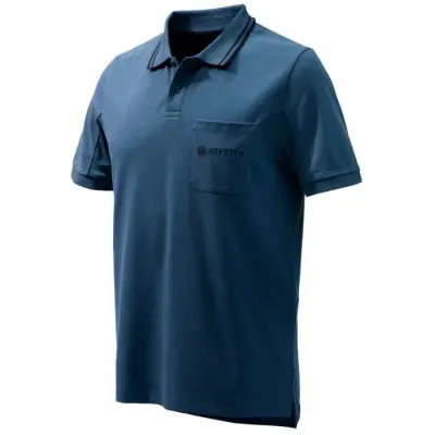 Beretta Airmesh Polo SS Blue Total Eclipse