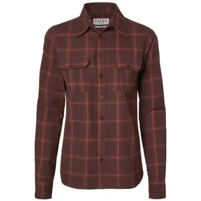 Chevalier Eagle Flannel Shirt Women Fox Red Checked