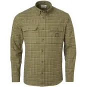 Chevalier Heron Flannel Shirt Men Field Green Checked