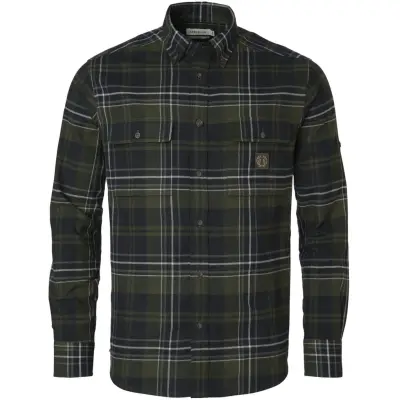 Chevalier Heron Flannel Shirt Men October Green Checked