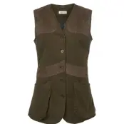Chevalier W's Elemore Moleskin Shooting Vest Forest Green