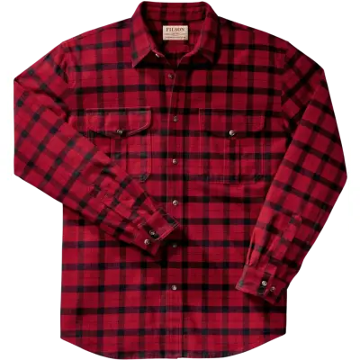 Filson M's Alaskan Guide Shirt Plaid Red Black