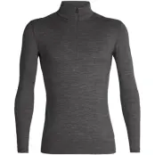 Icebreaker M's 200 Oasis LS Half Zip Gritstone Hthr