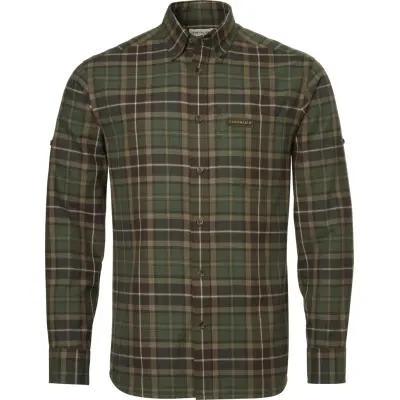 Chevalier Men's Teal Light Flannel Shirt Hemlock Green Checked
