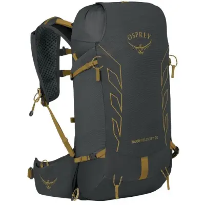 Osprey M's Talon Velocity 20L Dark Charcoal/Tumbleweed Yellow