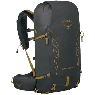 Osprey M's Talon Velocity 30L Dark Charcoal/Tumbleweed Yellow