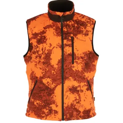 Pinewood M's Småland Reversible Vest Strata Blaze/Hunter Green