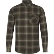 Seeland Glen Flannel Shirt Pine Green Check