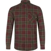 Seeland Glen Flannel Shirt Red Forest Check