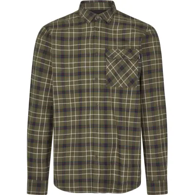 Seeland Men's Glen Flannel Shirt Grape Leaf/Dark Navy Check