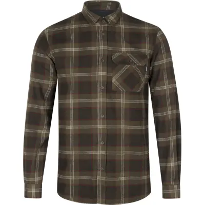 Seeland Men's Glen Flannel Shirt Pine Green Check