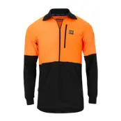 Swazi Hi-Vis Climb-Max Long Sleeve Shirt Blaze / Black
