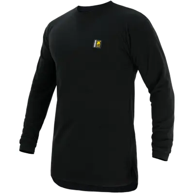 Swazi Long Sleeve Micro Top Black