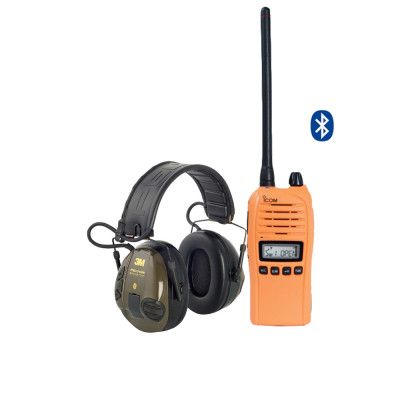 Icom ProHunt Advanced Orange 155Mhz + Peltor WS Light