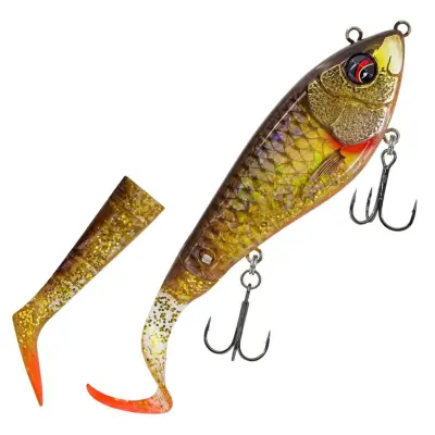 Savage Gear Deviator Tail 16,5 cm jerkbait Dirty Roach Glitter